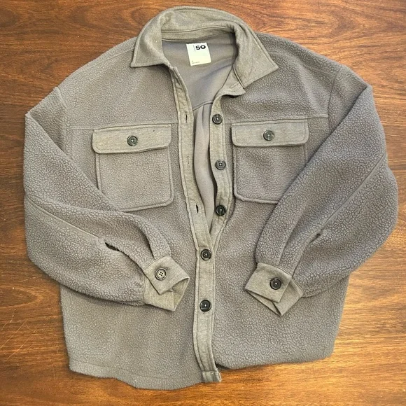 SO Charcoal Fleece Jacket - Picture 1 of 2